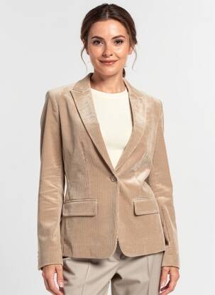 Blazer poches beige MAJESTIC FILATURES femme