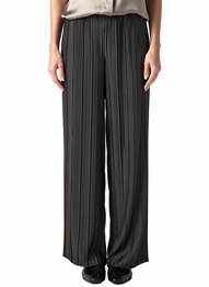 Pantalon droit taille élastique noir YAYA femme