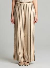 Pantalon droit taille élastique beige YERSE femme