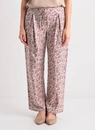 Pantalon 7/8 taille élastique violet INDI & COLD femme