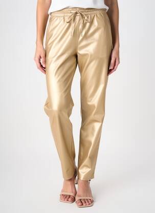 Pantalon slim taille élastique or OAKWOOD femme