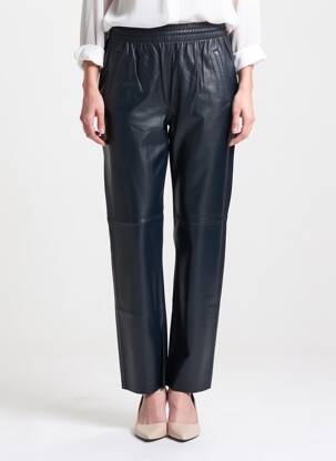 Pantalon slim taille élastique bleu OAKWOOD femme