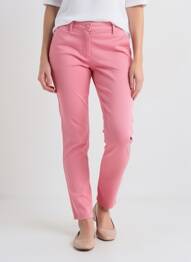 Pantalon slim poches rose HAPPY femme