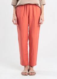 Pantalon 7/8 taille élastique orange HARTFORD femme