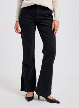 Pantalon flare stretch taille normale noir HAPPY femme