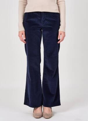 Pantalon flare stretch taille normale bleu HAPPY femme