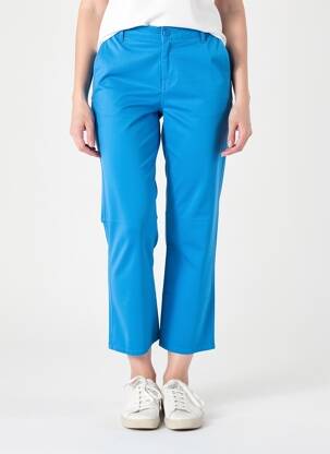 Pantalon 7/8 stretch taille normale bleu HAPPY femme