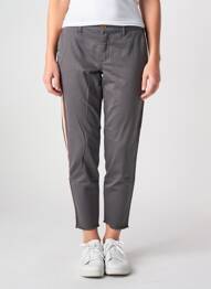 Pantalon 7/8 stretch taille normale gris HAPPY femme