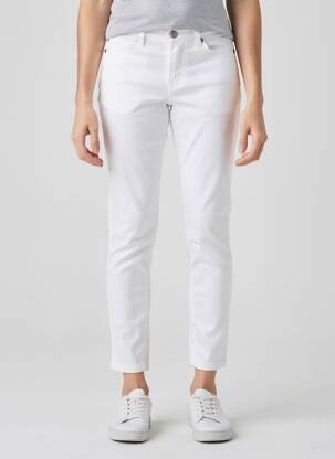 Pantalon slim stretch taille normale blanc DENIM STUDIO femme