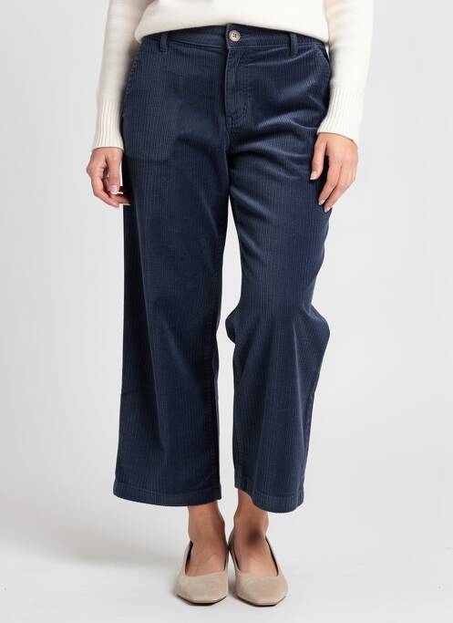 Pantalon 7/8 stretch taille normale bleu HAPPY femme
