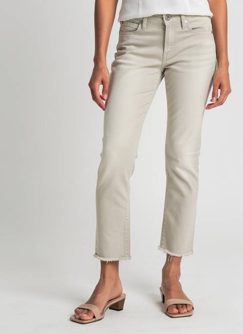 Pantalon 7/8 stretch taille normale gris DENIM STUDIO femme