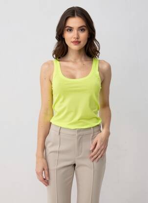 Débardeur coupe cintrée sans manche vert AMERICAN VINTAGE femme