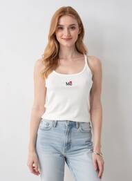 Débardeur stretch sans manche blanc ME369 femme