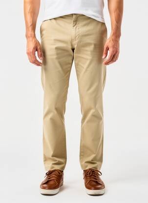 Pantalon chino stretch taille normale beige PEPE JEANS homme