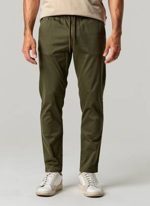 Pantalon slim tissage popeline taille normale vert LEE COOPER homme