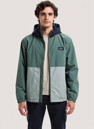Coupe-vent manches longues a capuche vert OXBOW homme