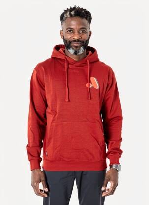 Sweat-shirt à capuche sérigraphie floquée manches longues orange ASTORE homme