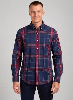 Chemise manches longues imprimé carreaux bleu PEPE JEANS homme