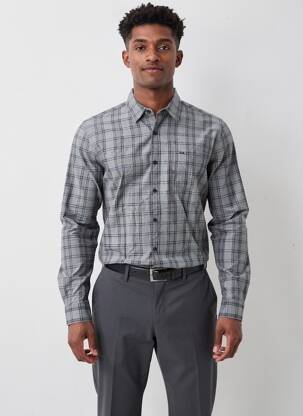 Chemise manches longues coupe droite gris PEPE JEANS homme