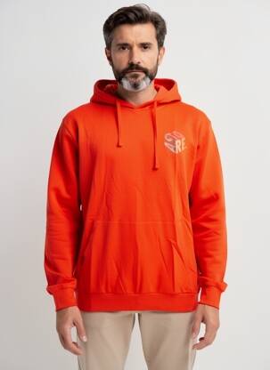 Sweat-shirt à capuche sérigraphie floquée manches longues rouge ASTORE homme