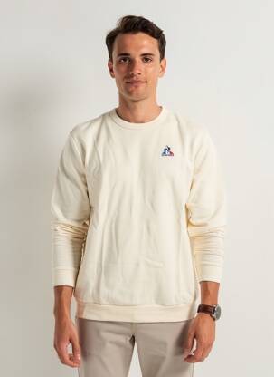 Sweat-shirt broderie manches longues beige LE COQ SPORTIF homme