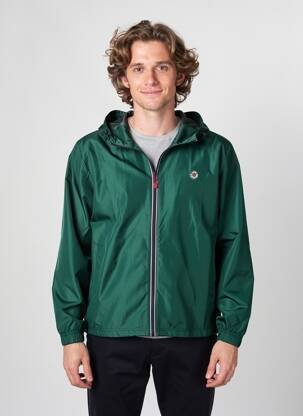 Coupe-vent manches longues a capuche vert LEE COOPER homme