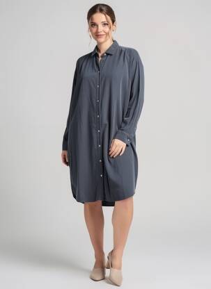 Robe courte manches longues manches longues gris HARTFORD femme