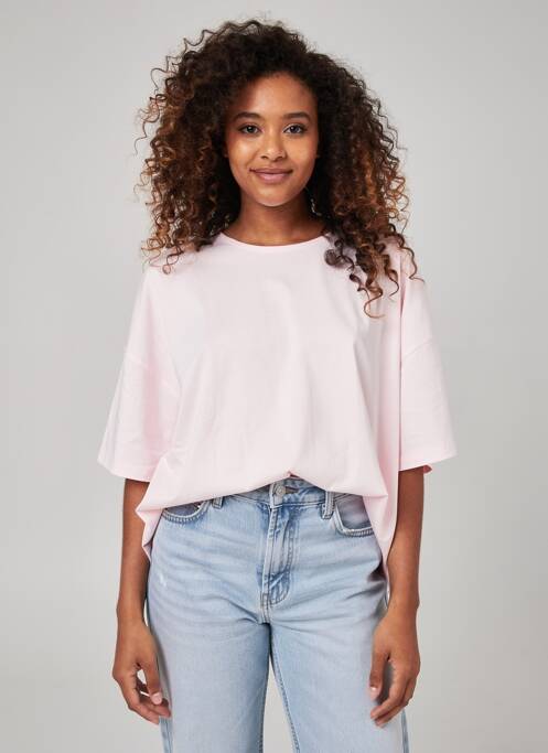 T-shirt stretch manches courtes rose TANTÄ femme