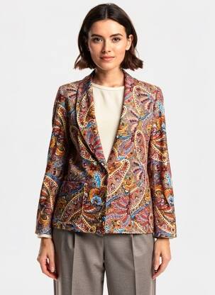 Blazer finition intérieure doublée orange LA PETITE FRANCAISE femme