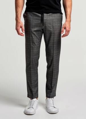 Pantalon slim stretch taille normale noir BLOTTER ATELIER homme