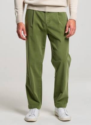 Pantalon chino poches taille normale vert BASK IN THE SUN homme