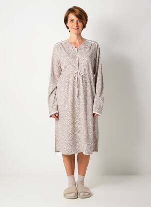 Chemise de nuit stretch marron RINGELLA femme