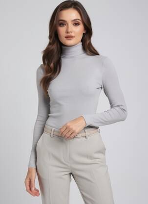 T-shirt manches longues manches longues noir EMMEBIVI femme