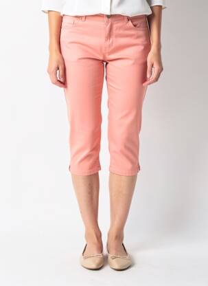 Corsaire stretch taille basse rose C'EST BEAU LA VIE femme