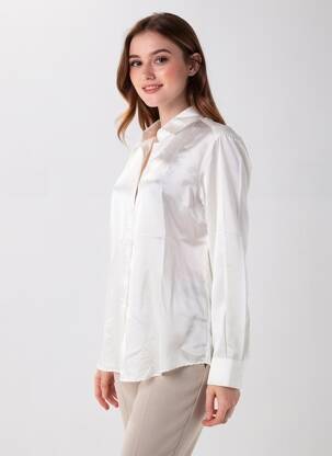 Chemisier coupe fluide manches longues beige HARTFORD femme