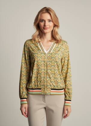 Veste casual manches longues jaune CAP JULUCA femme