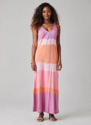 Robe longue sans manche sans manche violet ALDO MARTIN'S femme