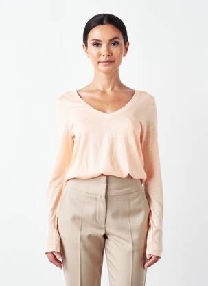 T-shirt manches longues manches longues orange AMERICAN VINTAGE femme