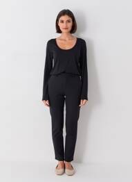 T-shirt manches longues manches longues noir SCOTCH & SODA femme