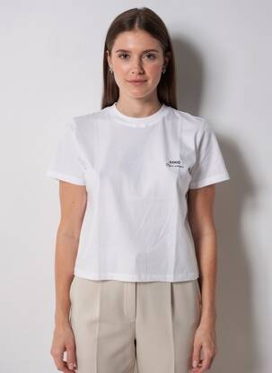 T-shirt stretch manches courtes blanc MADEMOISELLE FANI femme