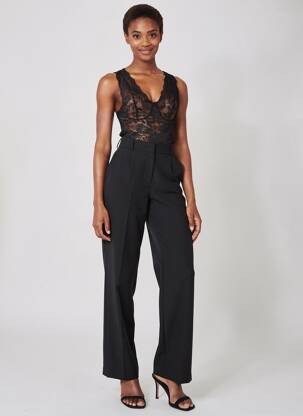 Top stretch sans manche noir CREAM femme