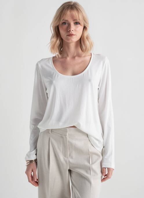 T-shirt manches longues manches longues beige SCOTCH & SODA femme