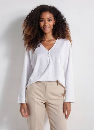 T-shirt manches longues manches longues beige YERSE femme