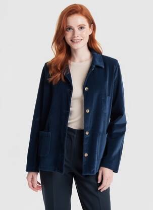 Veste casual poches bleu HARTFORD femme