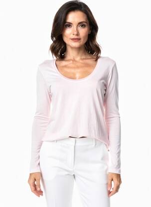 T-shirt manches longues manches longues rose SCOTCH & SODA femme