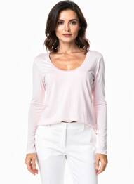 T-shirt manches longues manches longues rose SCOTCH & SODA femme
