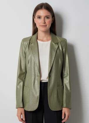 Blazer poches vert MAJESTIC FILATURES femme