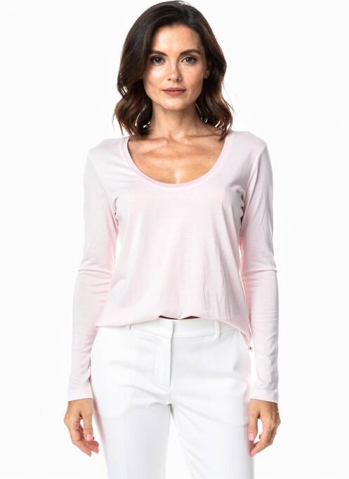 T-shirt manches longues manches longues rose SCOTCH & SODA femme