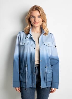 Veste casual coupe droite bleu ANANKE femme