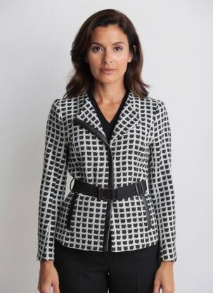Veste casual coupe cintrée noir TUZZI femme